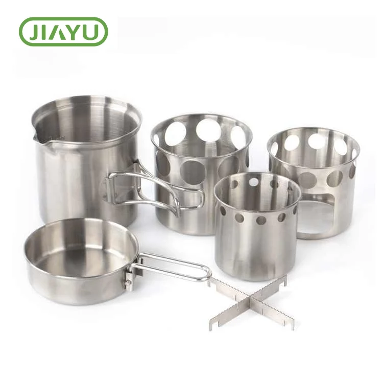 Aluminijasto kampiranje kuharski komplet